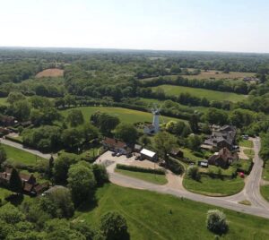 Aerial view of Cholesbury