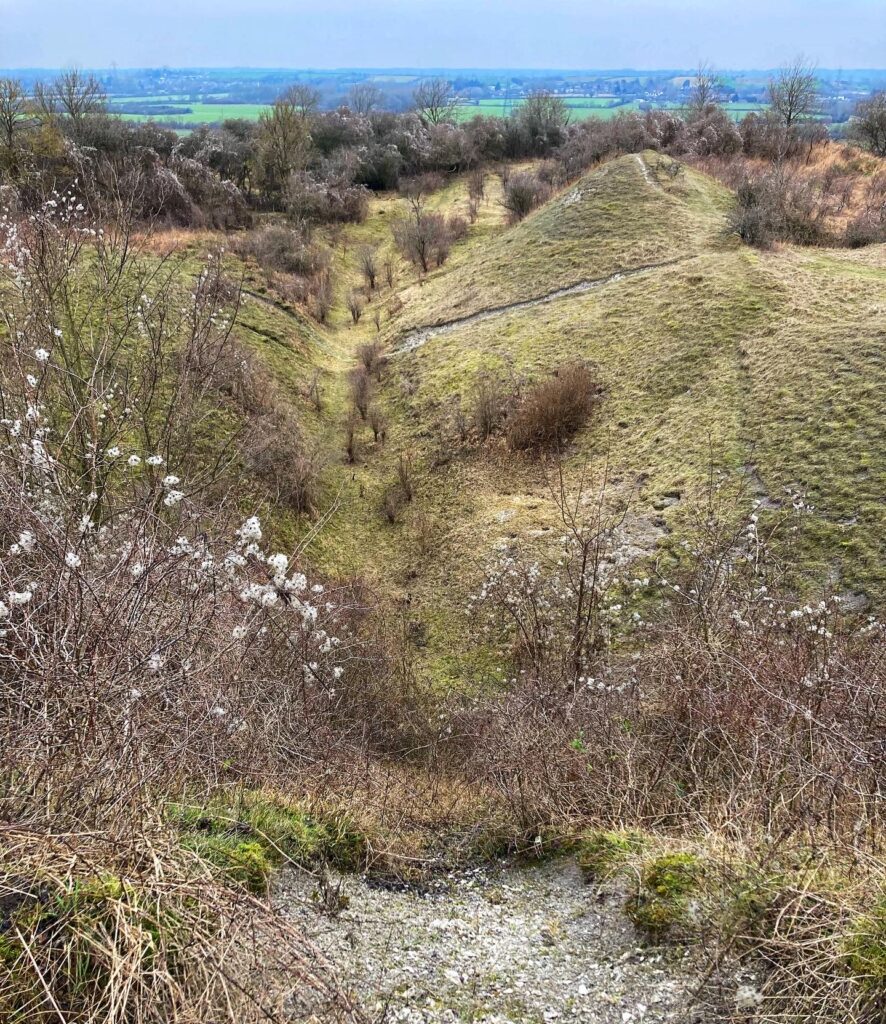 View on Totternhole Knolls walk 