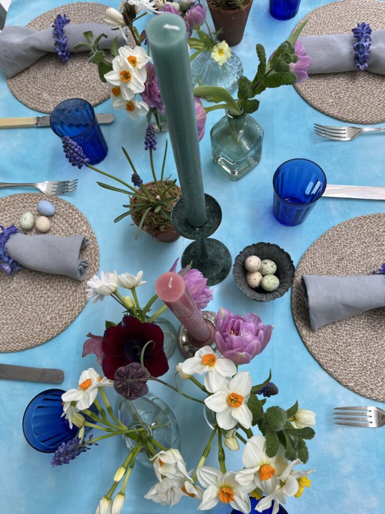 Overall view of Easter table