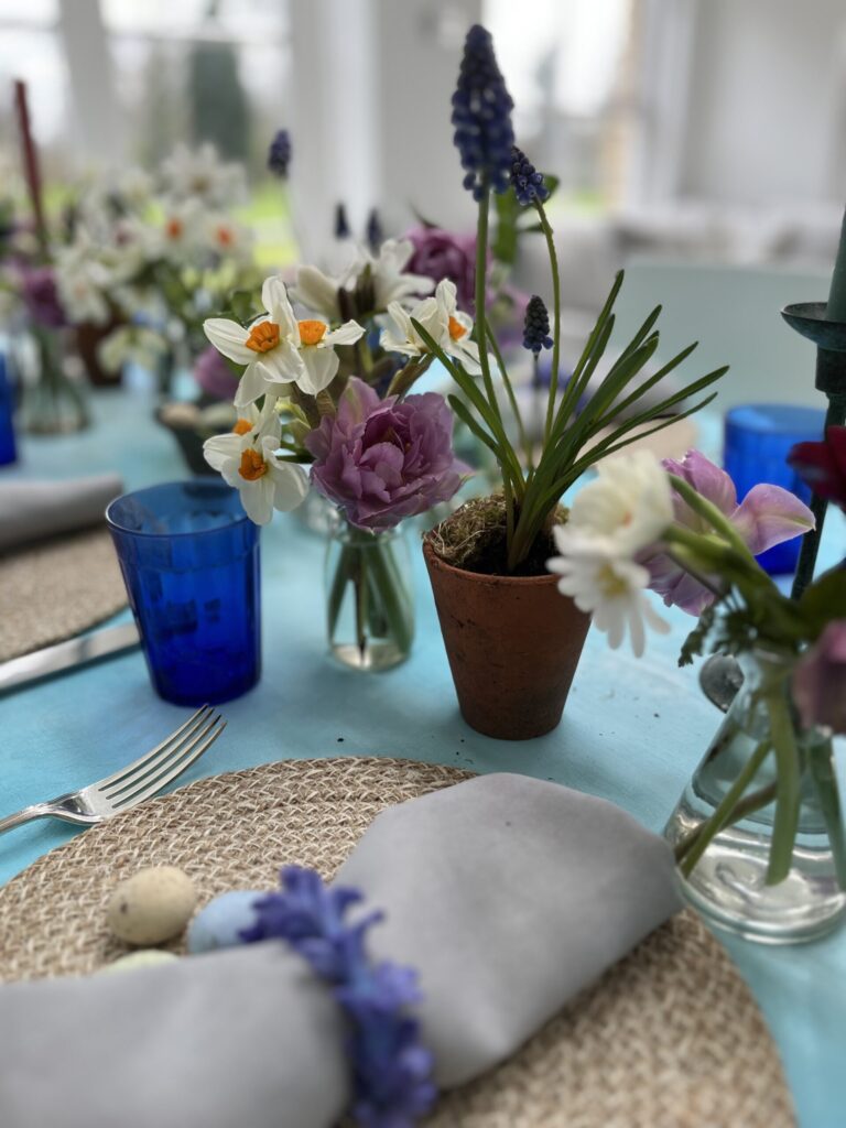 Flower on Easter Table