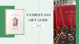 father's day gift guide 2024 with 2 pictures of gifts