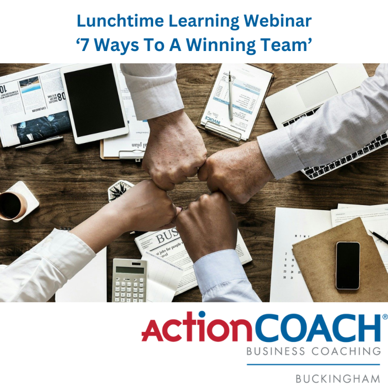 Lunchtime Learning Webinar 7 Ways To A Winning Team 768x768