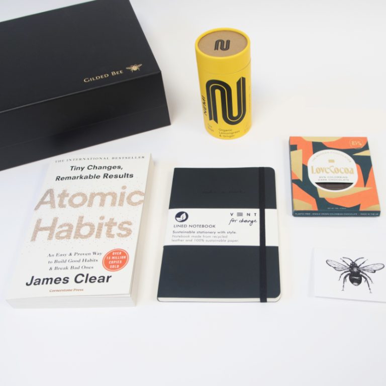 Atomic Habits 3 flat lay with box 768x768